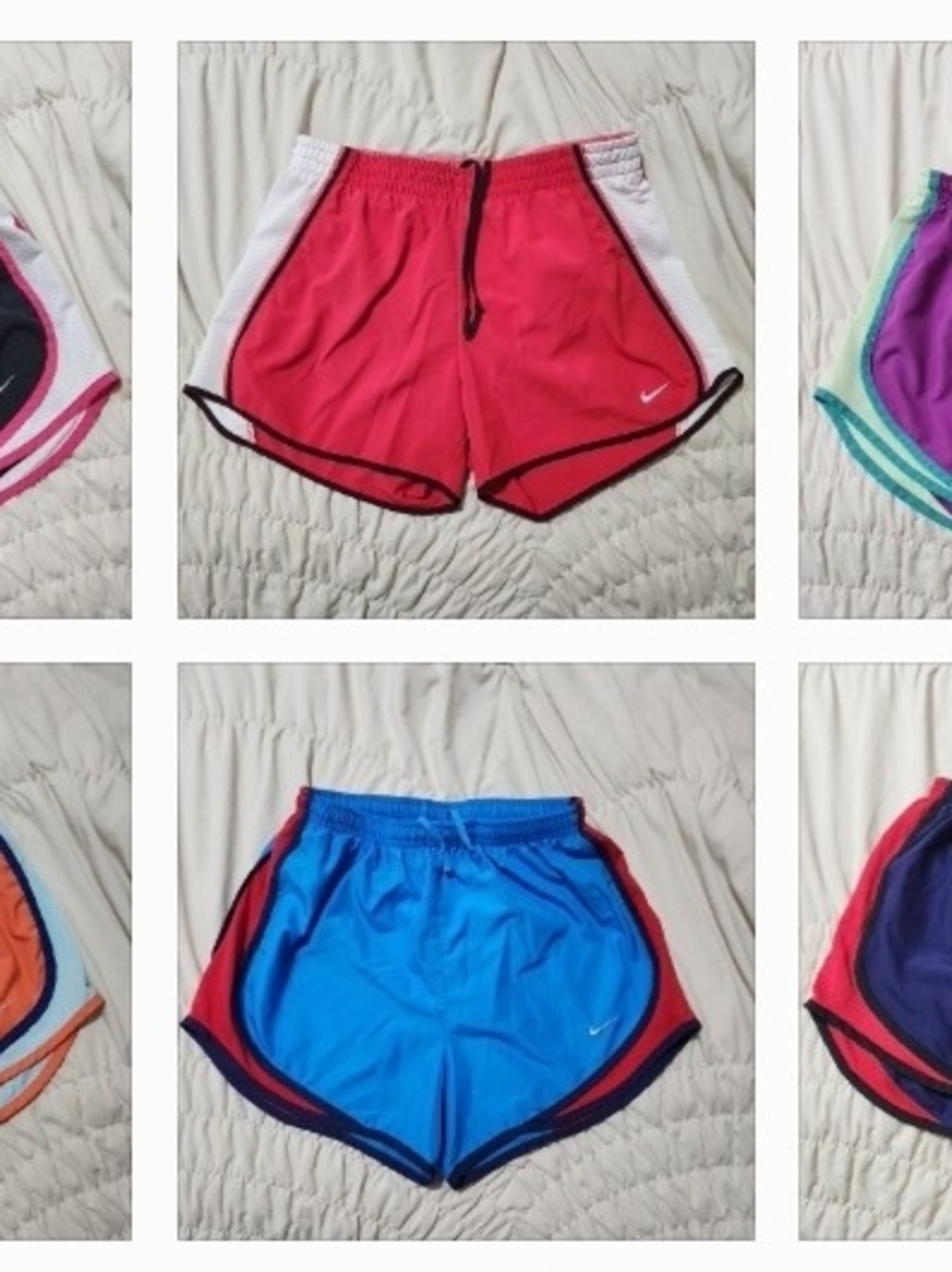 6 PAIR Nike Women's Athletic Shorts Size SMALL